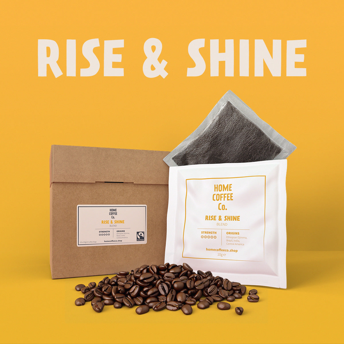 Rise &amp; Shine 10g Coffee Brew Bags